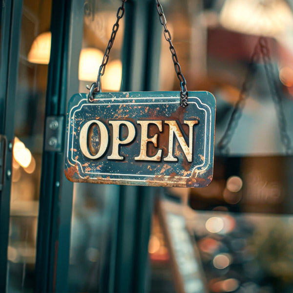 We are open